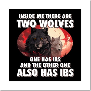 I'm Filled With IBS Wolves Posters and Art